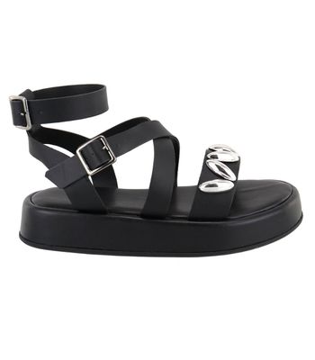Sandália FlatForm Chloe Preto - Bk530preto - AMARENA SHOES