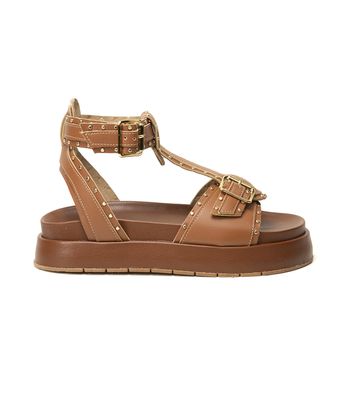 Sandália FlatForm Esther Caramelo - ST555caramelo - AMARENA SHOES