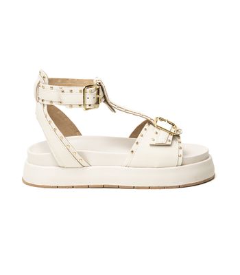 Sandália FlatForm Esther Off White - ST555off - AMARENA SHOES
