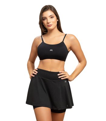 Short Saia Rodado - Preto - 1458 - FIT ROOM 