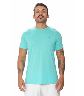 T-shirt Masculina Básica - Azul celeste - 1538 - FIT ROOM 