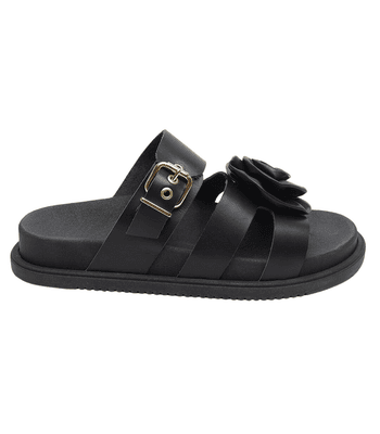 Papete Ana Couro Preto - AMP84pto - AMARENA SHOES