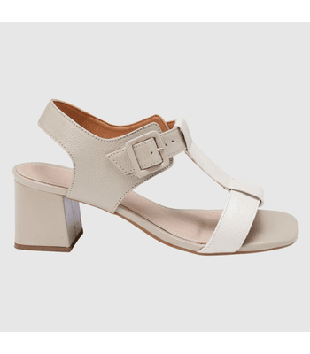 Sandália Olívia Couro Nozes - 5870nozes - AMARENA SHOES