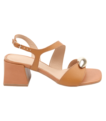 Sandália Mirela Couro Caramelo - Vs11caramelo - AMARENA SHOES