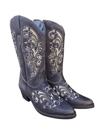 BOTA VILELA 6017 FEM. BICO FINO BUFALO CAFÉ - Horses Ville | O Shopping do Cavaleiro