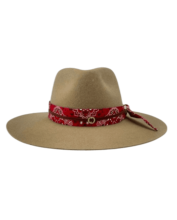 CHAPEU MARCATTO 14788 CAMEL FITA VERMELHA - Horses Ville | O Shopping do Cavaleiro
