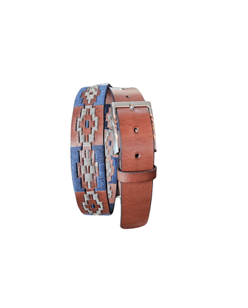 CINTO ARGENTINO BORDADO INTEIRO CORAL NATURALE BRO... - Horses Ville | O Shopping do Cavaleiro