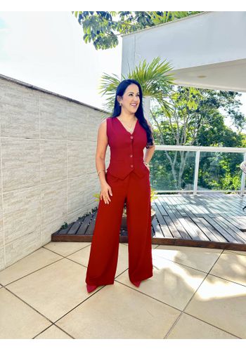Conjunto Ellen Calça + Colete - 172028 - A MORENA FOR GIRLS 