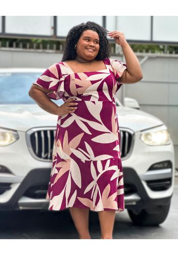 Vestido Midi Sofia Plus Size - 178136 - A MORENA FOR GIRLS 