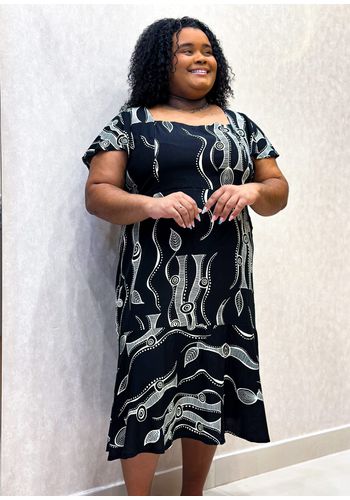 Vestido Midi Sofia Plus Size - 178138 - A MORENA FOR GIRLS 
