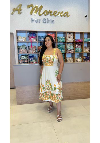Vestido Midi Flor Copia - 1112 - A MORENA FOR GIRLS 