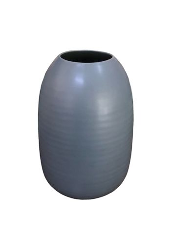 Vaso Em Cerâmica Cinza Chumbo - G - CASAFRANCIOZI
