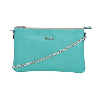 Bolsa Clutch Transversal em Couro Griffazzi Verde ... - GRIFFAZZI