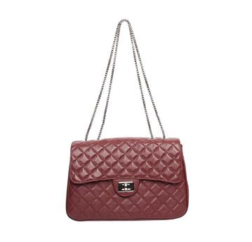 Bolsa de Couro Griffazzi Bordô - GRIFFAZZI