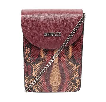 Bolsa de Couro Griffazzi Bordô - GRIFFAZZI