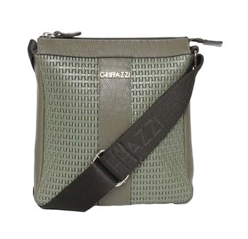 Bolsa de Couro Griffazzi Verde Militar - GRIFFAZZI