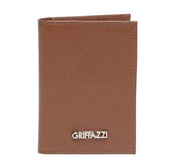 Porta passaporte de Couro Griffazzi Marrom - GRIFFAZZI