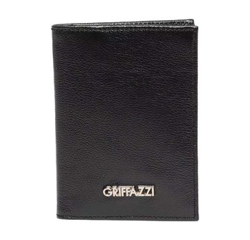 Porta passaporte de Couro Griffazzi Preta - GRIFFAZZI