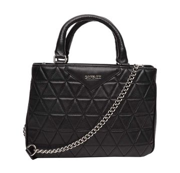 Bolsa Estruturada de Couro Griffazzi Preta - GRIFFAZZI