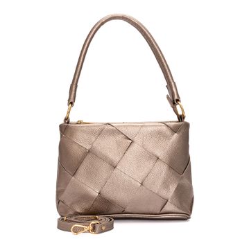 Bolsa de Couro Griffazzi Prata - GRIFFAZZI