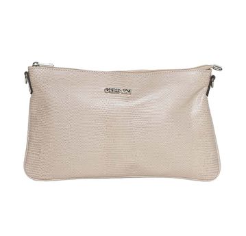 Bolsa Clutch Transversal em Couro Griffazzi Nude - GRIFFAZZI