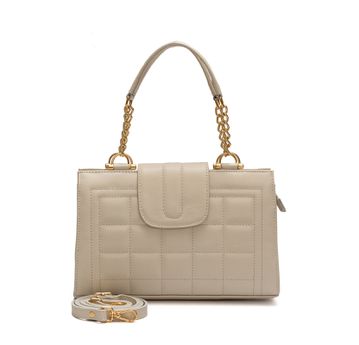 Bolsa de Couro Luxo Griffazzi Off White - GRIFFAZZI