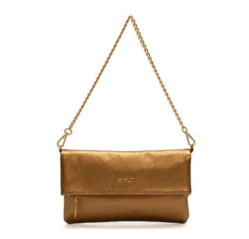 Bolsa Clutch de Couro Griffazzi Bronze - GRIFFAZZI