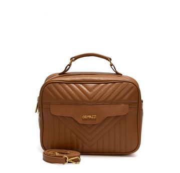 Bolsa Tiracolo Griffazzi Couro Caramelo - GRIFFAZZI