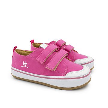 Tênis Infantil Rainbow Velcro Lona - Pink - Blue Infantis
