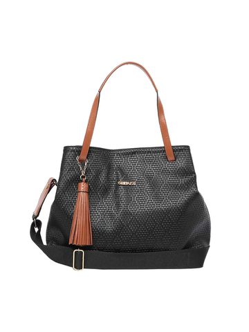 Bolsa de Camurça Texturizada Griffazzi Preta - GRIFFAZZI