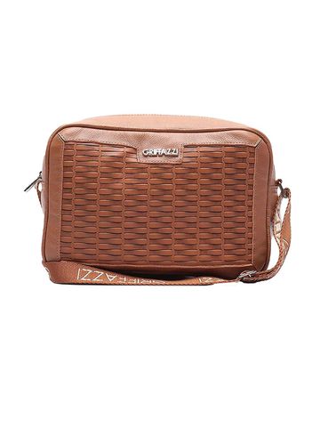 Bolsa de Couro Griffazzi Caramelo - GRIFFAZZI
