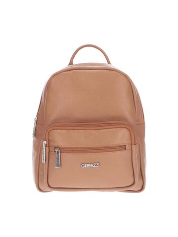 Mochila de Couro Griffazzi Caramelo - GRIFFAZZI