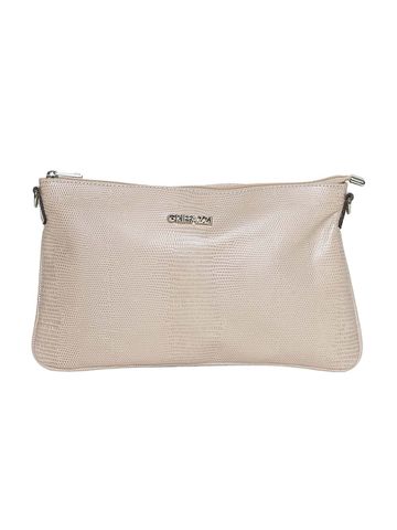 Bolsa Clutch Transversal em Couro Griffazzi Nude - GRIFFAZZI