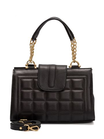 Bolsa de Couro Luxo Griffazzi Preta - GRIFFAZZI