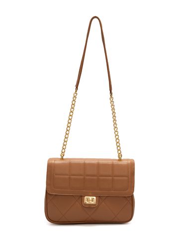 Bolsa de Couro Tiracolo Griffazzi Caramelo - GRIFFAZZI