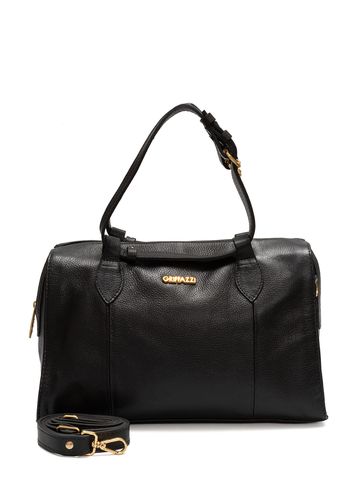 Bolsa Bau de Couro Griffazzi Preta - GRIFFAZZI