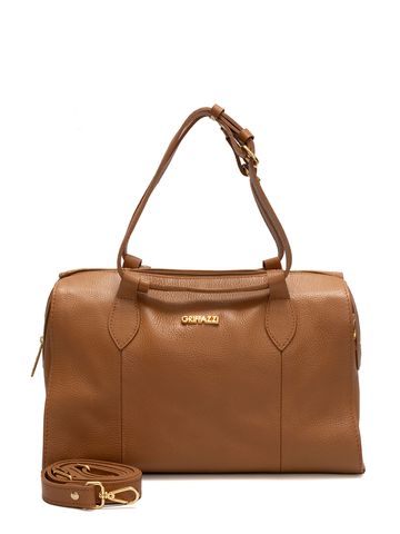 Bolsa Bau de Couro Griffazzi Caramelo - GRIFFAZZI