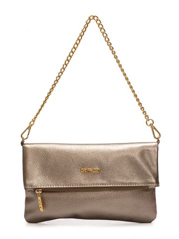 Bolsa Clutch de Couro Griffazzi Prata - GRIFFAZZI