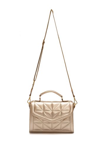 Bolsa de Couro Transversal Griffazzi Ouro - GRIFFAZZI