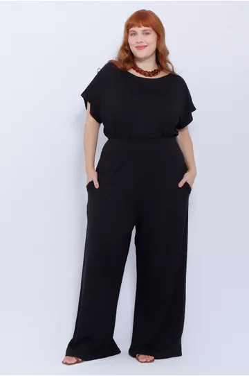 Calça Malha Preta - Plus Size - DELPHINA