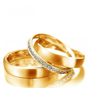 Aliança de Casamento e Bodas Glamour com Diamantes - Helder Joalheiros 