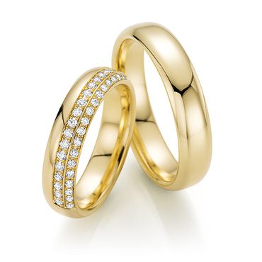 Alianças Cravejadas Com Diamantes de Casamento - Helder Joalheiros 