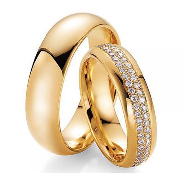 Aliança de Casamento com Brilhantes - Helder Joalheiros 