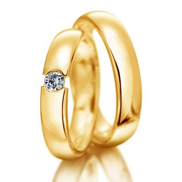 Aliança de Casamento com Diamantes - Helder Joalheiros 