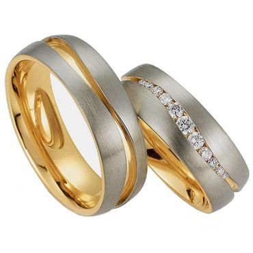 Aliança de Casamento em Ouro 18k com Brilhantes - Helder Joalheiros 