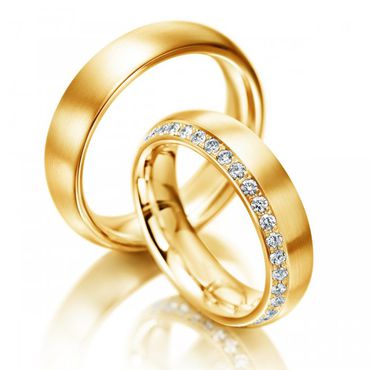 Aliança de Casamento com Diamantes - Helder Joalheiros 