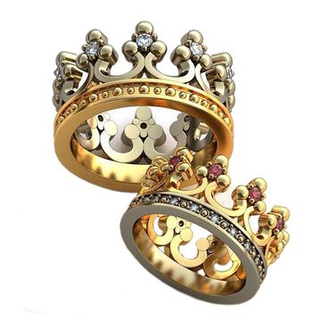 Alianças Majestosas Diamantes & Rubi - Helder Joalheiros 