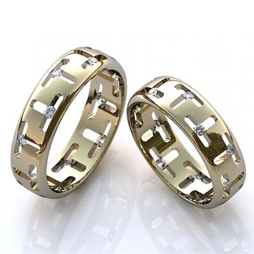 Aliança de Casamento em Ouro Branco - Helder Joalheiros 