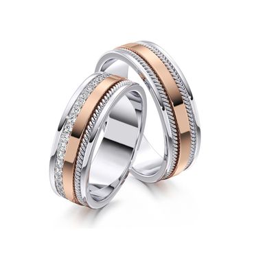 Aliança em Ouro 18k com Diamantes - Helder Joalheiros 