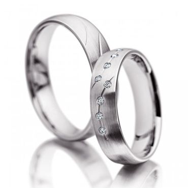 Aliança de Casamento - Ouro 18k com Diamantes - Helder Joalheiros 